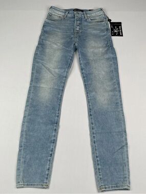 True Religion Women's Halle Jeans Size 26W High Rise Super Skinny Button 204296
